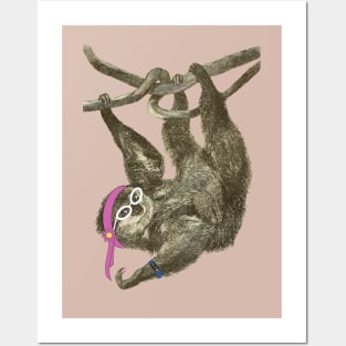 Lispe Fitness Sloth Posters and Art